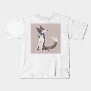 colour pencil collie Kids T-Shirt